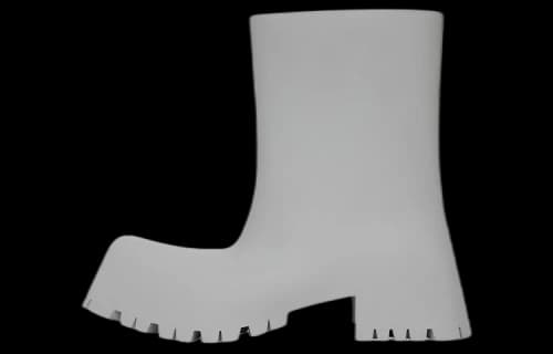 Balenciaga Trooper Rubber Boot Grey (Women's)