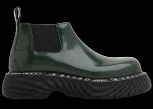 Bottega Veneta The Bounce Swell Shoe Dark Green