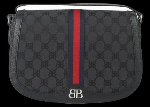 Gucci x Balenciaga The Hacker Project Medium Shoulder Bag Black
