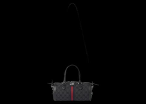 Gucci x Balenciaga The Hacker Project Small Boston Bag Black