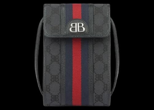 Gucci x Balenciaga The Hacker Project Phone Bag Black