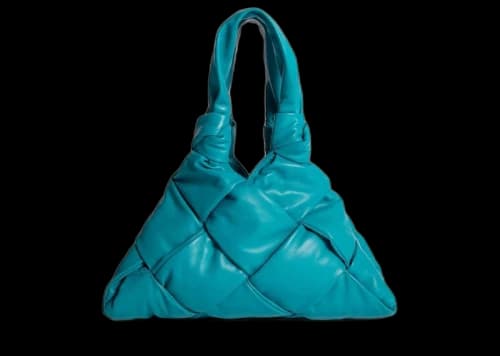 Bottega Veneta Padded Shoulder Bag Blue
