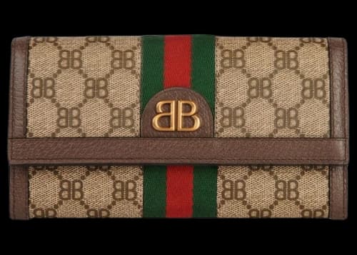 Gucci x Balenciaga The Hacker Project Continental Wallet Beige