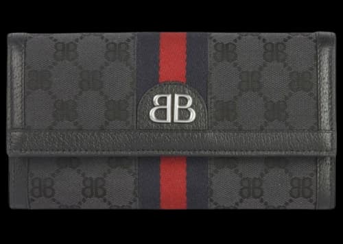 Gucci x Balenciaga The Hacker Project Continental Wallet Black