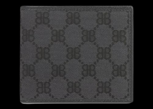 Gucci x Balenciaga The Hacker Project Bi-Fold Wallet Black