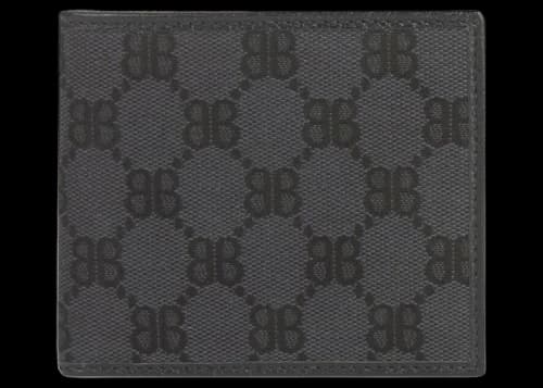 Gucci x Balenciaga The Hacker Project Bi-Fold Coin Wallet Black