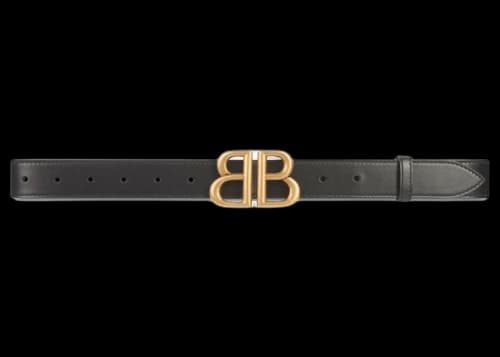 Gucci x Balenciaga The Hacker Project Large BB Belt Black
