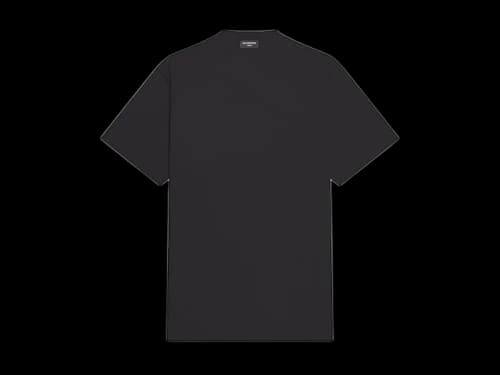 Balenciaga Back Hem Long Boxy Fit T-Shirt Black