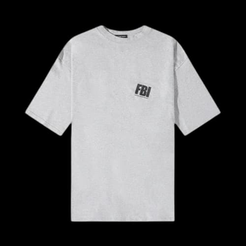 Balenciaga Worn Out T-Shirt 'Heather Grey/Black'