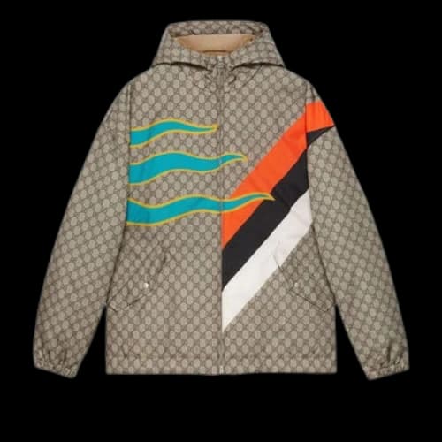 Gucci 'Gucci Centum' Print Jacket 'Beige Ebony'