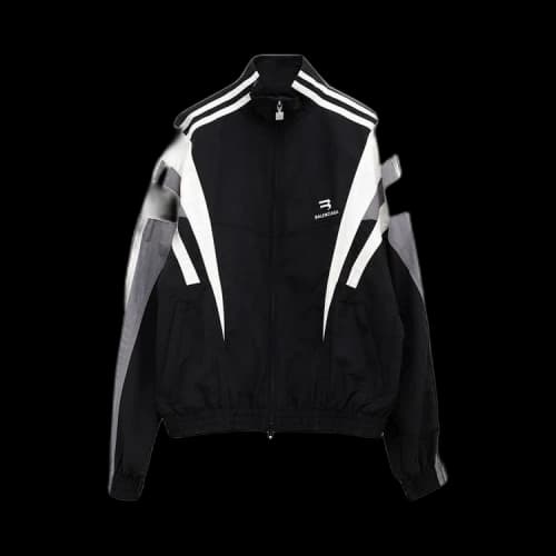 Balenciaga Sporty B Tracksuit Jacket 'Black/Grey'