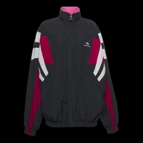 Balenciaga Sporty B Reversible Track Jacket 'Black Red White'