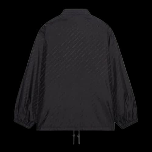 Balenciaga Allover Logo Rain Jacket 'Black'