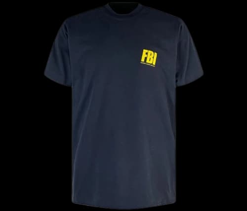Balenciaga FBI Print T-shirt Navy