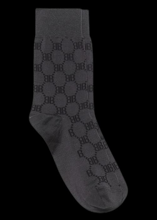 Gucci x Balenciaga The Hacker Project Hacker BB Tennis Socks Charcoal Grey