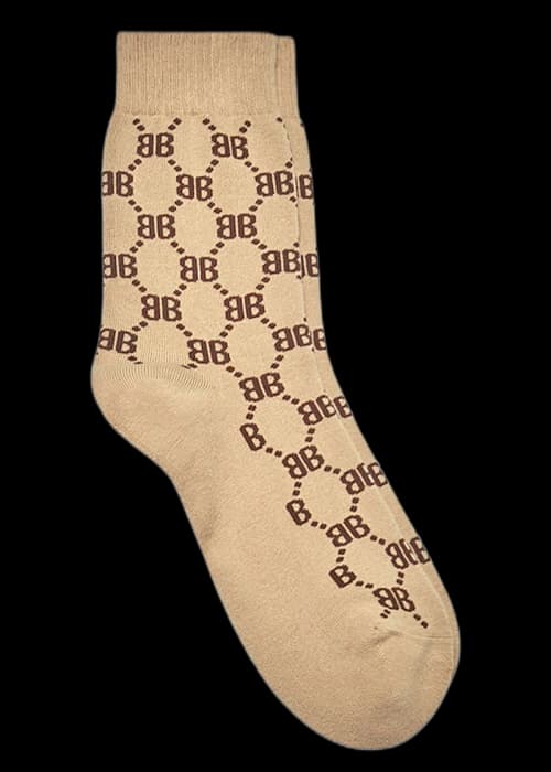 Gucci x Balenciaga The Hacker Project Hacker BB Tennis Socks Beige