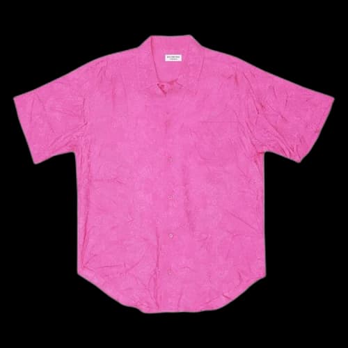 Balenciaga Short-Sleeve Minimal Shirt 'Pink'