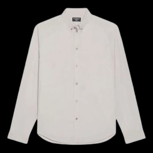 Balenciaga Cotton Shirt Large Fit 'Cement Grey'