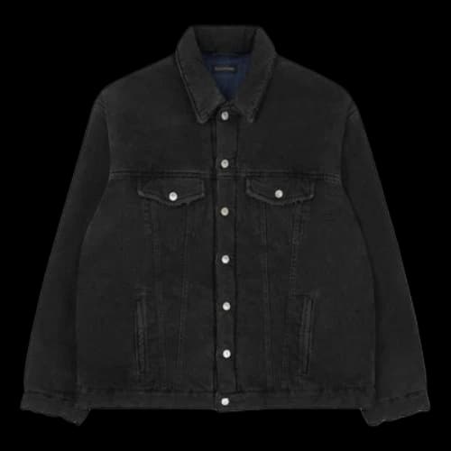 Balenciaga Padded Japanese Denim Jacket 'Black'