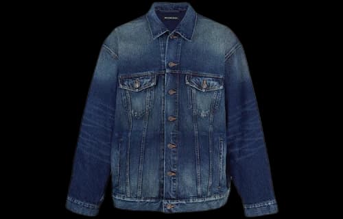 Balenciaga FBI Denim Jacket 'Blue'