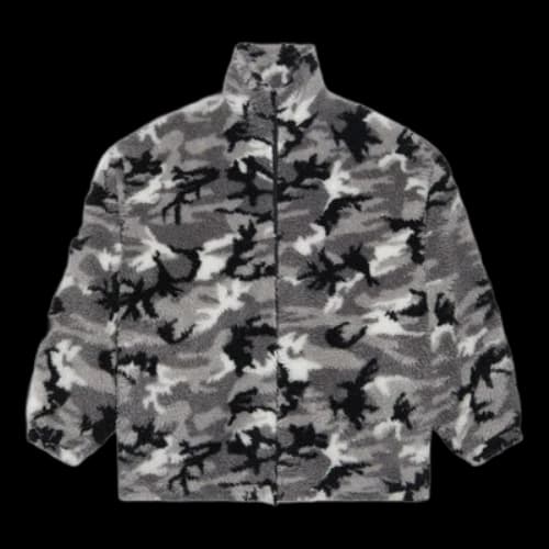 Balenciaga Camouflage Zip-Up Jacket 'Grey'