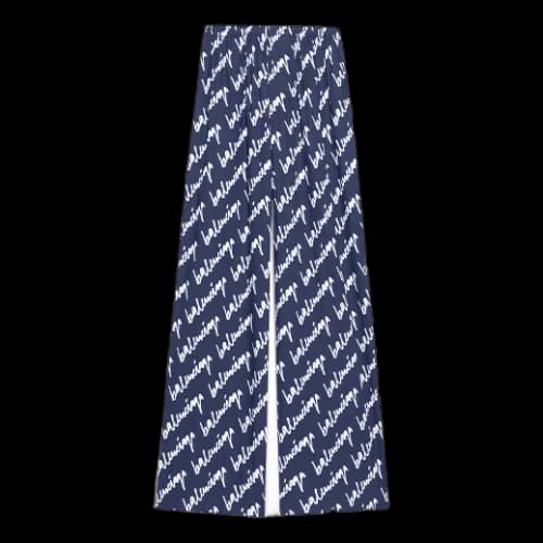 Balenciaga Scribble Pyjama Pants 'Blue'