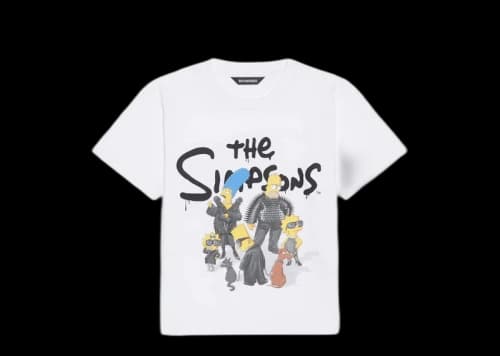 Balenciaga x The Simpsons Kids T-Shirt White