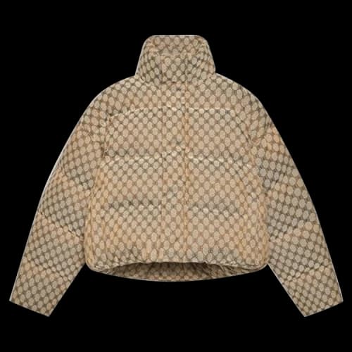 Gucci x Balenciaga The Hacker Project Hacker BB Puffer Jacket 'Beige/Ebony'