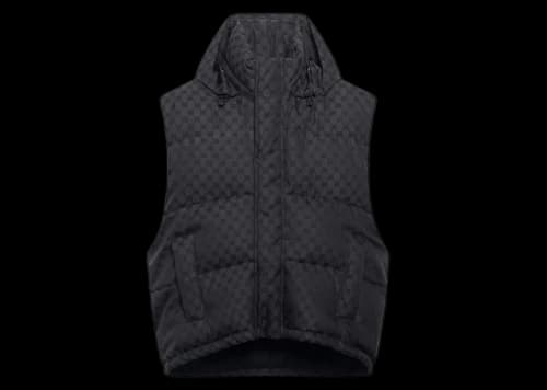 Gucci x Balenciaga Womens The Hacker Project Hacker Cocoon Puffer Gilet Vest Black