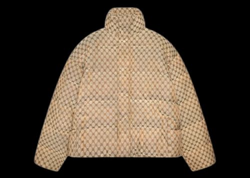 Gucci x Balenciaga The Hacker Project Hacker BB Puffer Jacket Beige