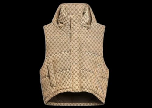 Gucci x Balenciaga The Hacker Project Hacker Cocoon Puffer Vest Beige