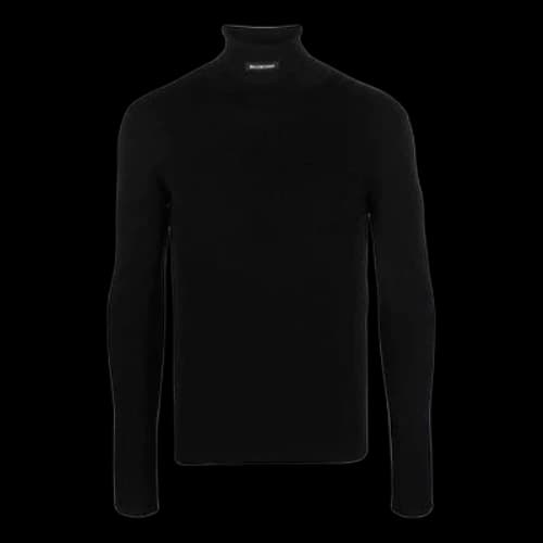 Balenciaga Fitted Turtleneck Sweater 'Black'