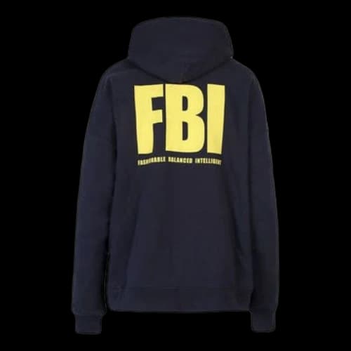 Balenciaga Year Of The Tiger FBI Revesible Hoodie 'Navy' (Women's)