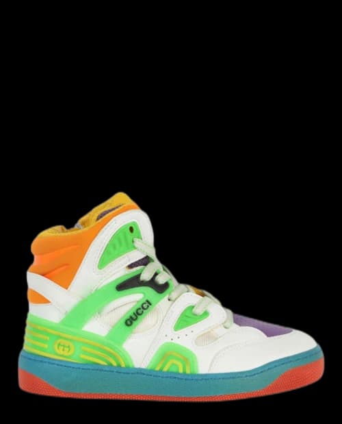 Gucci Basket High White Multi (Kids)