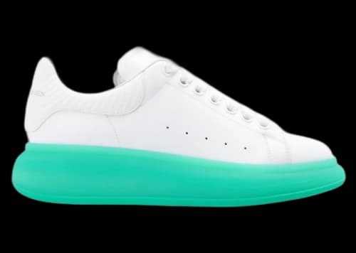 Alexander McQueen Oversized White Green Sole