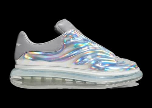 Alexander McQueen Oversized Silver Iridescent