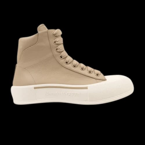 Alexander McQueen Deck Plimsoll High 'Beige'