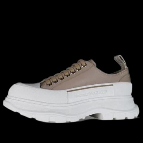 Alexander McQueen Basse Tread Slick Sneakers 'Beige White'