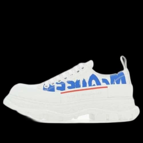 Alexander McQueen Tread Slick Sneakers 'White Blue'