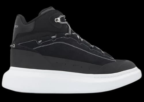 Alexander McQueen High Top Skate Sneaker Black White