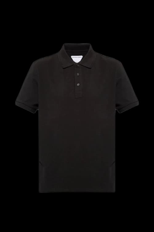 Bottega Veneta Mens Polo Black
