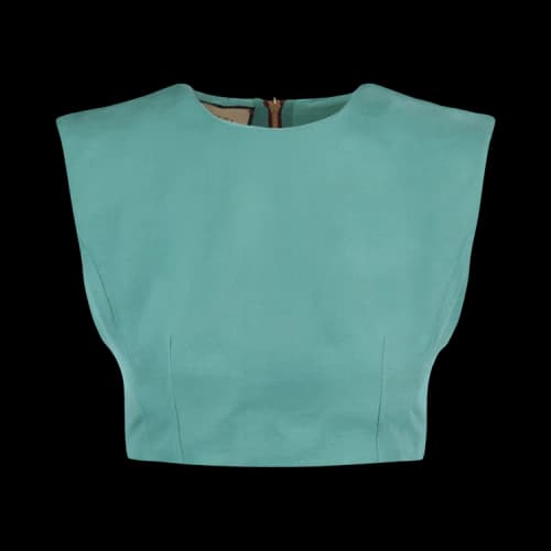Gucci Cropped Sleeveless Top Light/Blue