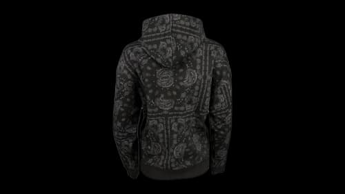 Puma Essential Paisley Hoodie Black