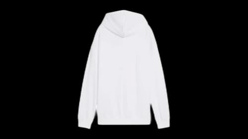 Puma Essentials Relaxed Pullover Hoodie White