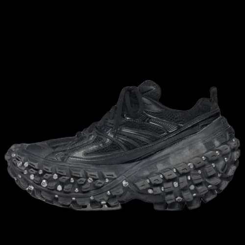 Balenciaga Bouncer Screw Sneakers 'Black Mesh and Nylon' (Women's)