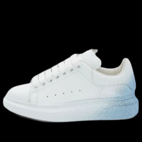 Alexander McQueen Oversized Sneakers 'White Blue' (Women's)