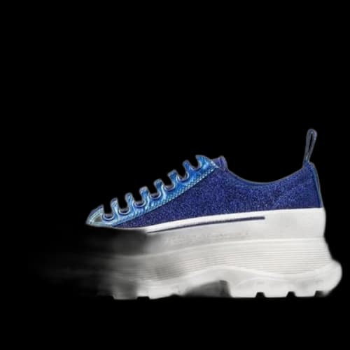 Alexander McQueen Tread Slick Sneakers 'Royal Blue White' (Women's)
