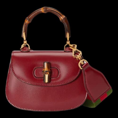 Gucci Bamboo 1947 Super Mini Bag 'Red' (Women's)