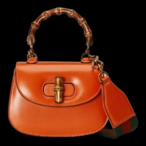 Gucci Bamboo 1947 Mini Top Handle Bag 'Orange' (Women's)