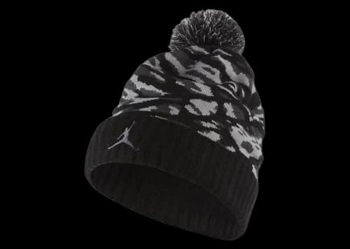 Jordan Camo Pom Beanie Black